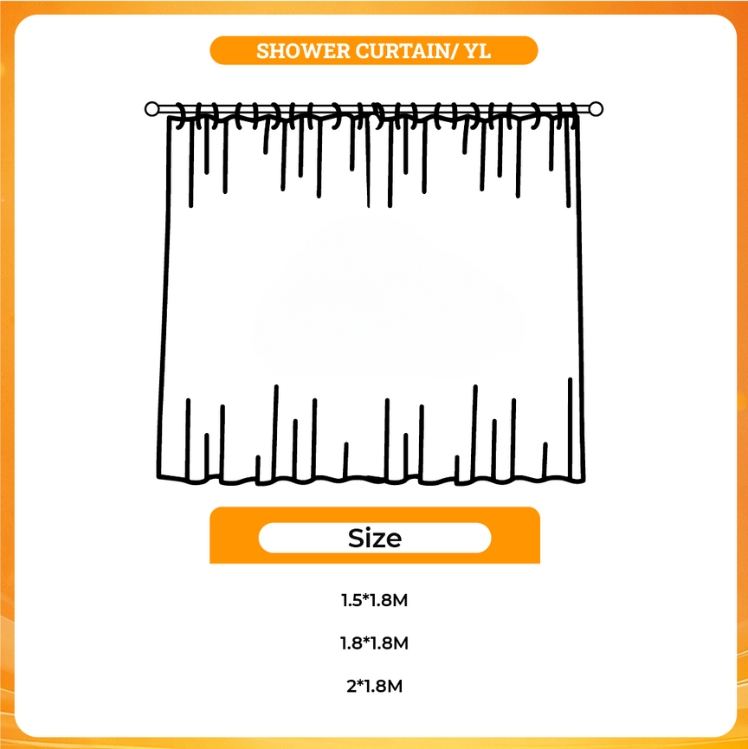 3D shower curtain - Shugo Chara Store