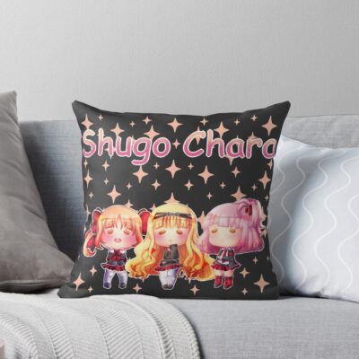 Shugo Chara Trio Gals Throw Pillow