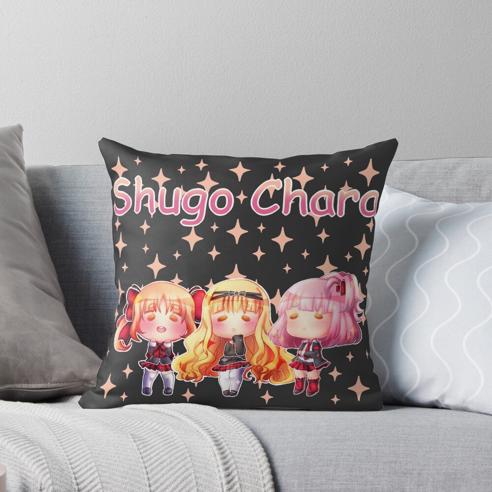 Shugo Chara Trio Gals Throw Pillow